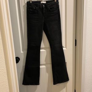 Zara Jean Flares Black Denim